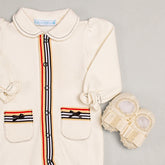 Macacão - Tricotil - Chess Laço - Bege